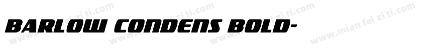 barlow condens bold字体转换